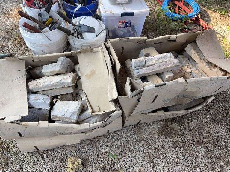 4 Boxes of Faux Stone Tiles image
