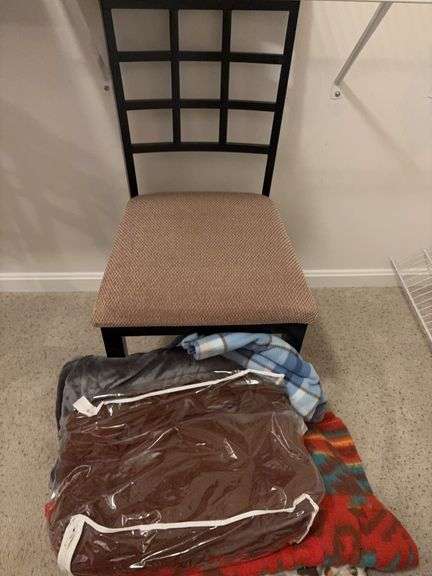 Blankets and Plush Bottom Chair image