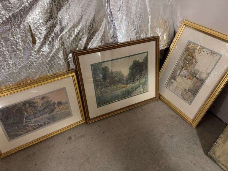 3 Framed Paul Sawyier Prints image