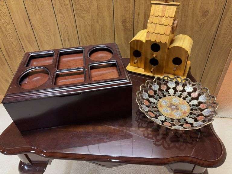 Photo Keepsake Box Decorative Bird House and Decorative Bowl image