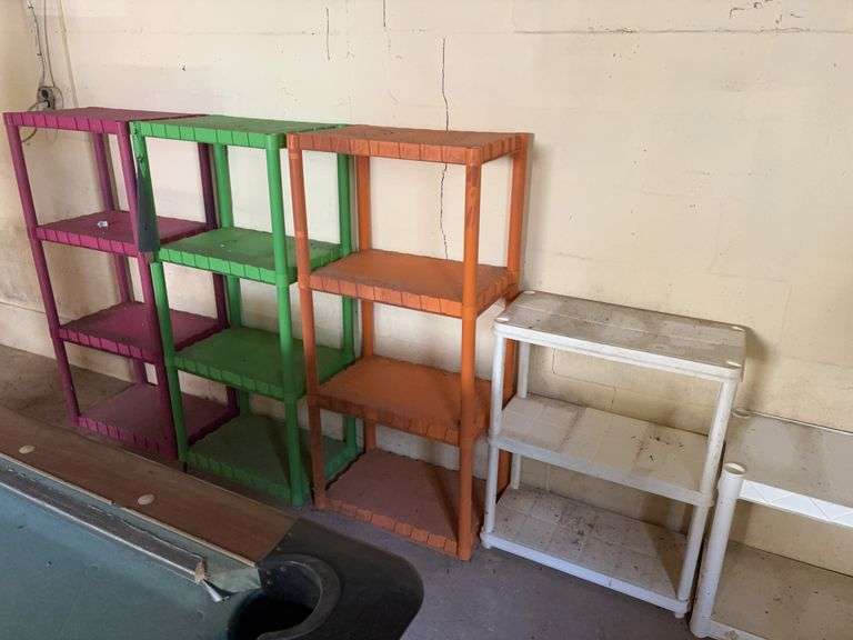 5 plastic storage racks image