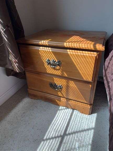 2 Drawer Nightstand - 22.5”W x 18.5”D x 21”H image