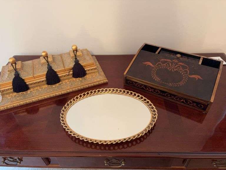 Letter Station Table Top Mirror and image