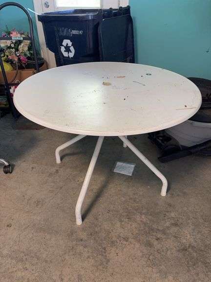 Plastic Patio Table - 40”D image