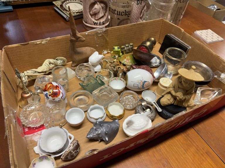 Assorted Houseware Figurines Salt Dishes and Eggs image