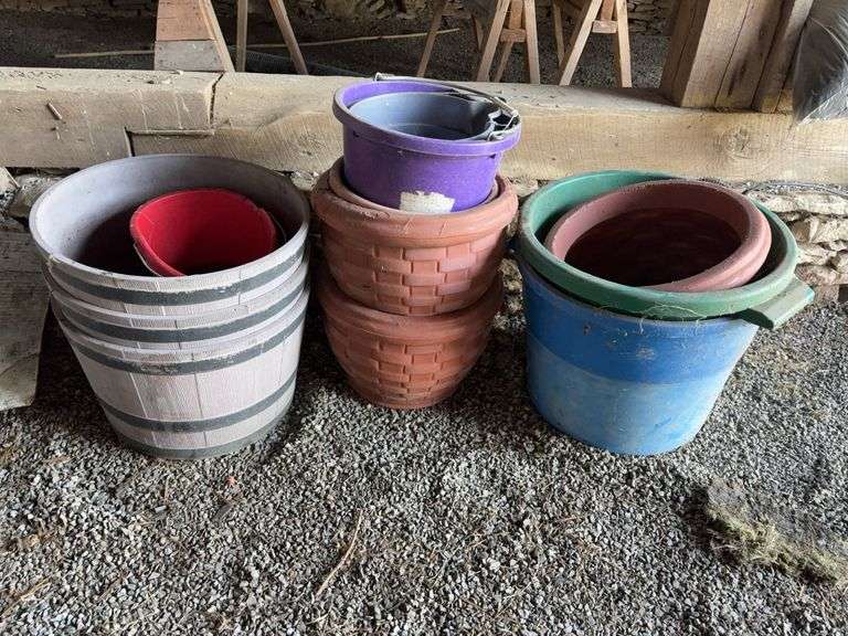Assorted Plastic Buckets image
