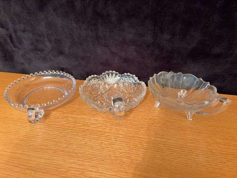 3pcs Glass Handled Serving Bowls image