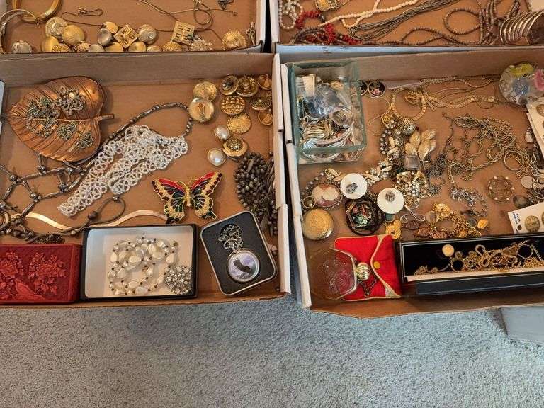 2 Box Lots of Assorted Costume Jewelry image