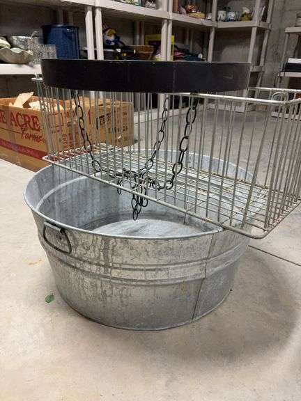 Washtub and Wire Basket image