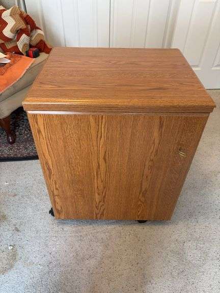 Janome Sewing Machine in Cabinet image