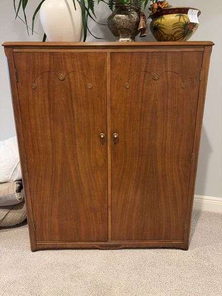 Solid Wood Wardrobe - 42”W x 23”D x 50”H image