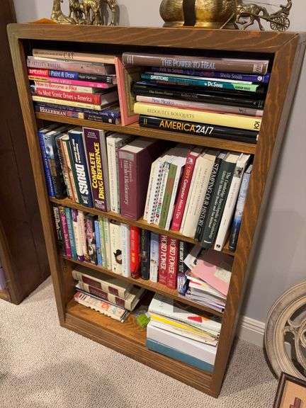 4 Shelf Wooden Bookcase - 30”W x 12”D x 49”H - contents NOT included image