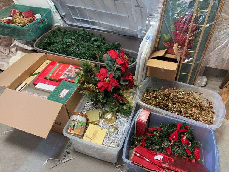Large Group of Christmas Decorations image