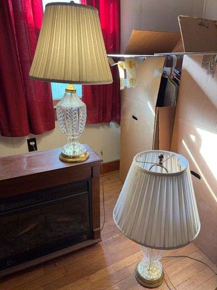 Pair of Glass Body Table Lamps image