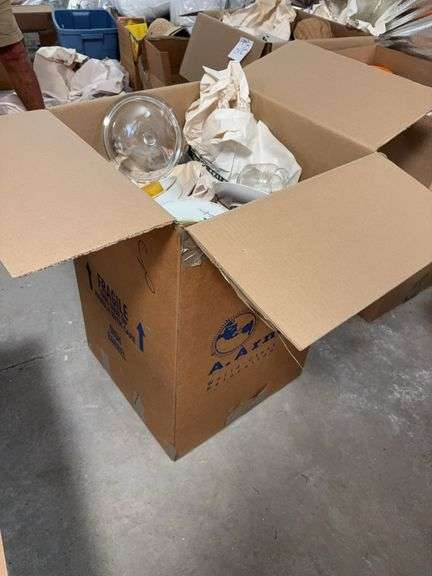 Large Box of Assorted Dishware image
