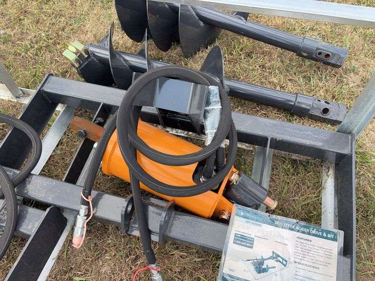 2025 Skid Steer Auger Drive and Bits - (1) 12” & (1) 18” image