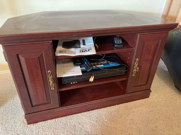 Entertainment Stand with DVD/VHS player  - 36”W x 20”D x 23”H image
