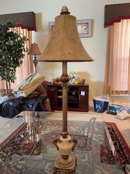 Stone Body Table Lamp - 33” image