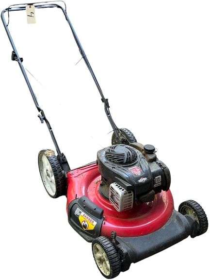 YARD MACHINES BY MTD 21” CUTTING WIDTH PUSH LAWNMOWER W/ BRIGGS & STRATTON 500E SERIES ENGINE image