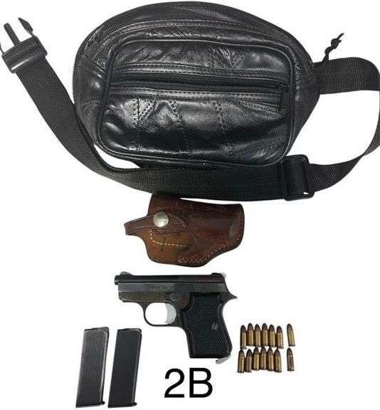 F.I.E. CORP. TITAN .25 CALIBER SEMI-AUTO PISTOL W/ BIANCHI HOLSTER (SERIAL # B57783) image