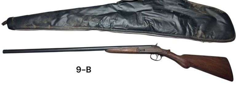 RUSSELL ARMS; 12GA SINGLE SHOT SHOTGUN; SERIAL #82597; STOCK REPAIR. REBLUED. image