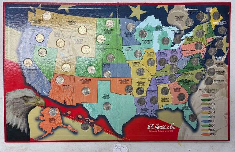 U.S. STATE QUARTERS BOOK, ALL 50 STATES image