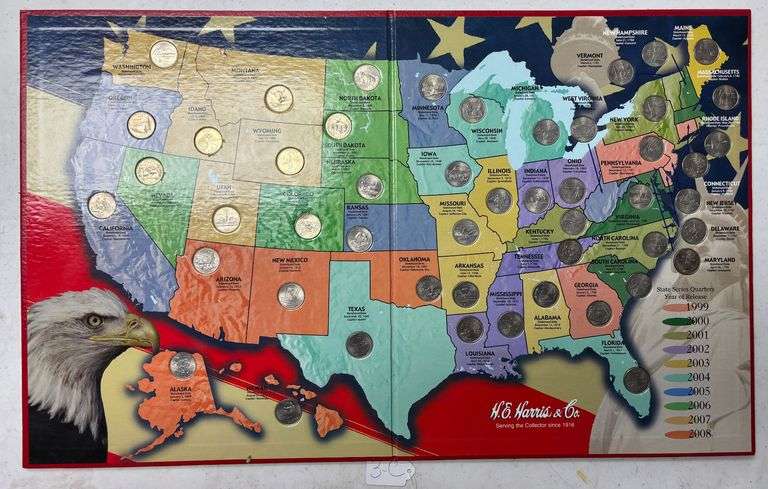 U.S. STATE QUARTERS BOOK, ALL 50 STATES image