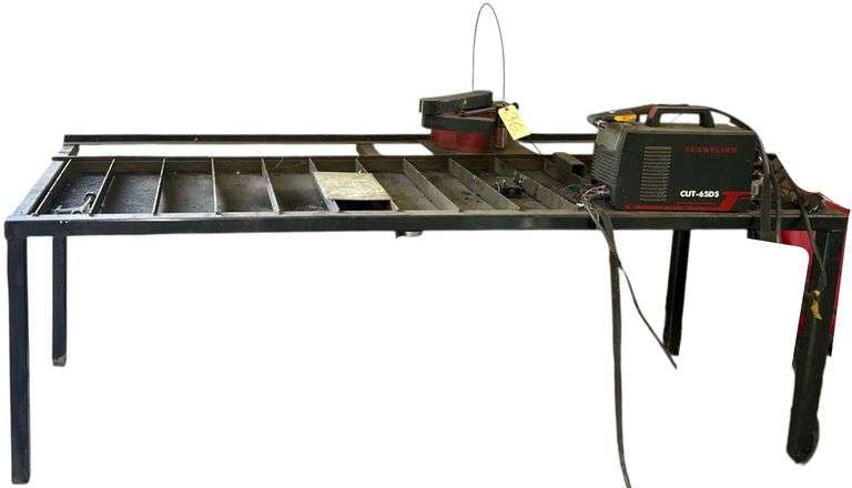 WATER WELDING TABLE W/ YESWELDER CUT-65DS ARC PLASMA CUTTER & ARCDROID CNC PLASMA CUTTER