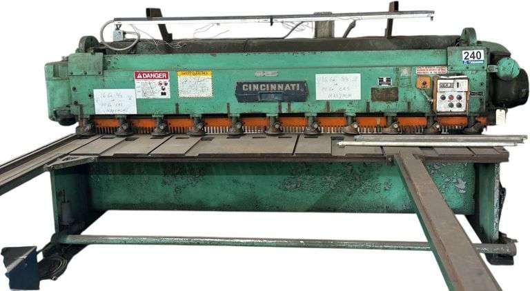 CINCINNATI 10 (10GA.) SHEAR - MAX IS 16GA SS OR 14GA CRS