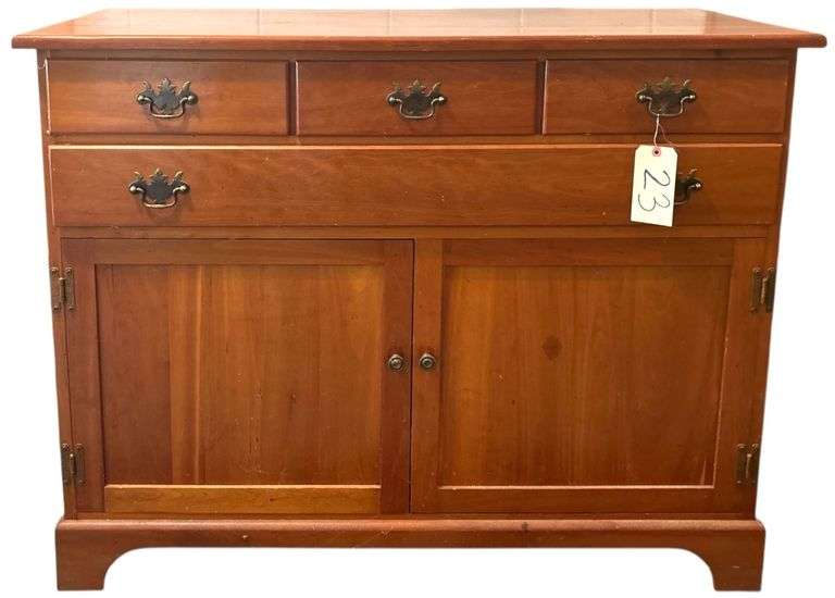 WOODEN SERVER - 4 DRAWERS OVER 2 DOORS image