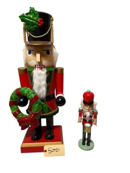 2022 HALLMARK NUTCRACKER IN BOX, LARGE NUTCRACKER STATUE image