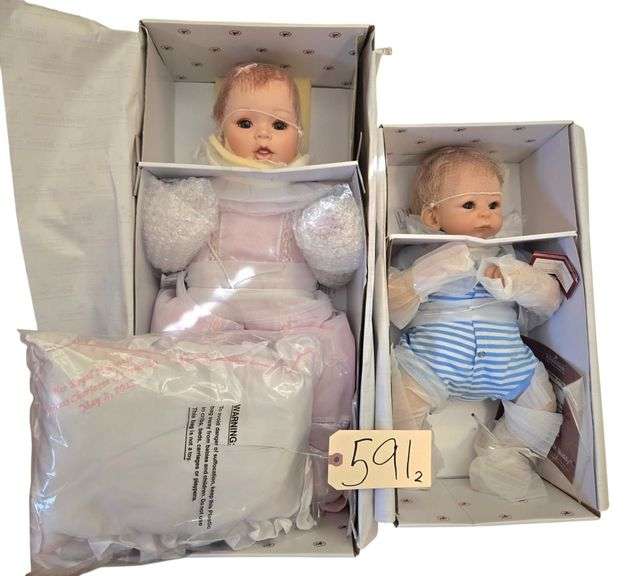 2 ASHTON-DRAKE BABY DOLLS: “BENJAMIN MY LITTLE BUDDY” APPROX. 16”, “HER ROYAL HIGHNESS PRINCESS CHARLOTTE OF CAMBRIDGE” APPROX. 21” image