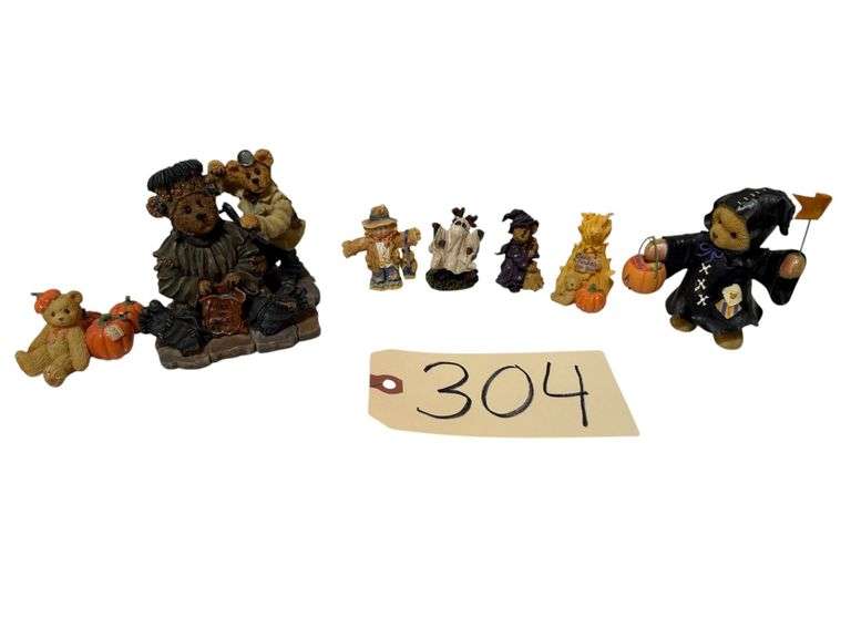 BOYD'S BEARS AND FRIENDS, THE BEARSTONE COLLECTION, 2 BEARSTONE BOOGEDY FIGURINES, 4 OTHER FIGURINES image