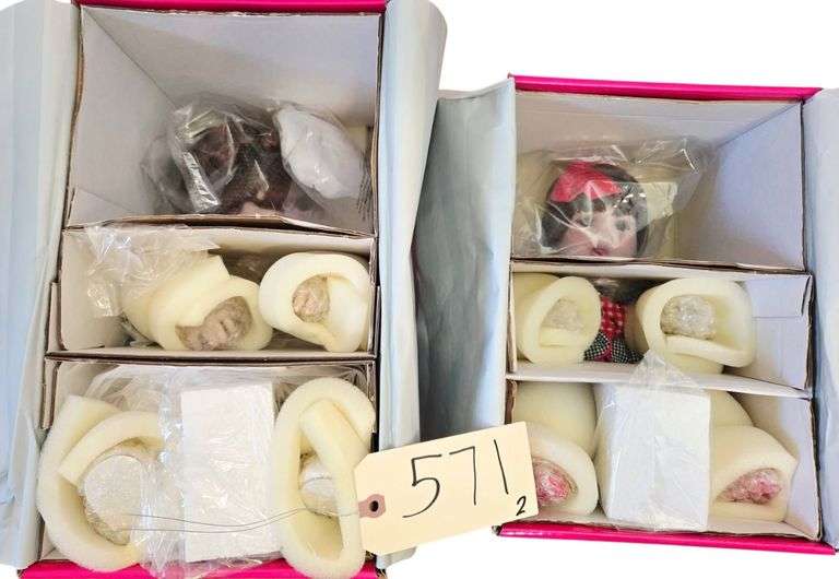 2 PORCELAIN MARIE OSMOND DOLLS: “WHITE CHRISTMAS” APPROX. 14”, “ANTS IN MY PANTS” APPROX. 11.5” image