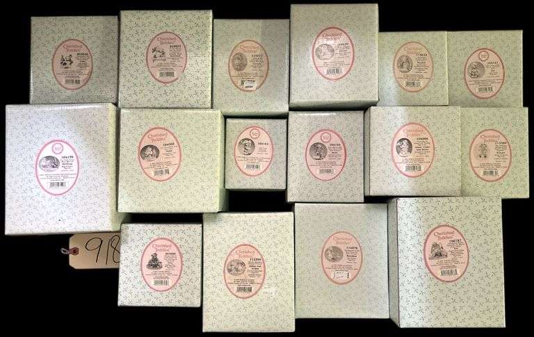 APPROX. 16 ENESCO CHERISHED TEDDIES FIGURINES TO INCLUDE  EVE “EVERYONE NEEDS SOMEONE TO WATCH OVER THEM", NORTHROP "YOU MAKE EVERY PLACE MERRIER", JILLYNNE “FRIENDS LIKE YOU ARE ALWAYS TRUE”, MARLA "FOR CHRISTMAS GIVE YOUR LOVE” AND MANY MORE! image