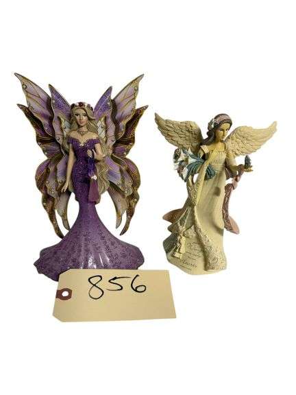 MYSTIC CRYSTAL SPIRITS COLLECTION BY SARA BIDDLE "SERENITY OF THE AMETHYST" AND KAREN HAHN ON WINGS OF LOVE COLLECTION - "YOUR WINGS WERE READY BUT OUR HEARTS WERE NOT" #7760A image