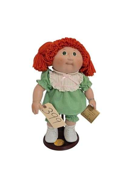 DANBURY MINT CABBAGE PATCH KIDS PORCELAIN DOLL APPROX. 16” TALL image