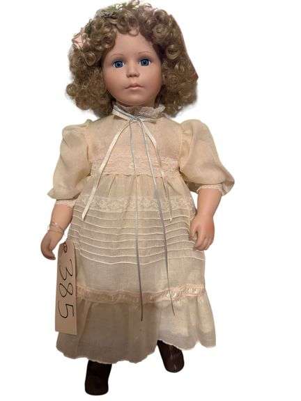 JAN HAGARA 1984 PORCELAIN DOLL APPROX. 19” TALL image