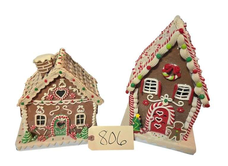 TWO GINGERBREAD HOUSES - IN BOXES image