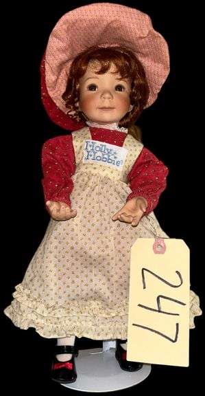 HOLLY HOBBIE PORCELAIN DOLL SD1102 APPROX.14” image