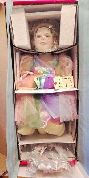 PORCELAIN MARIE OSMOND DOLL “IRIS” APPROX. 29” image