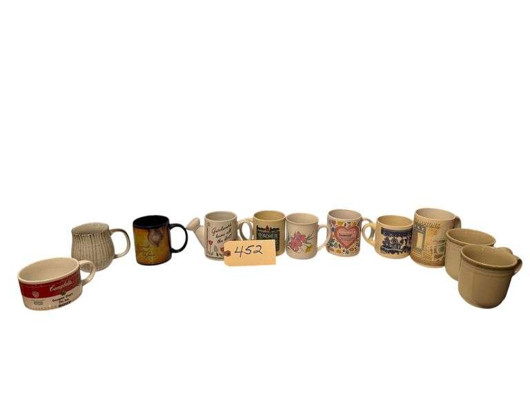 ASSORTMENT OF 11 UNMATCHING COFFEE MUGS image