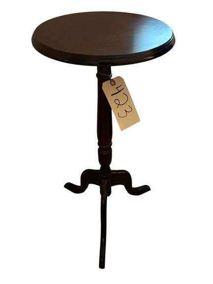 ROUND WOODEN STAND image