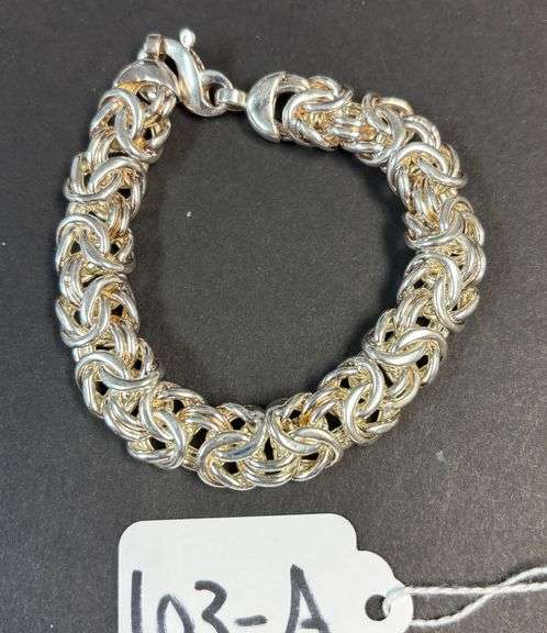 STERLING 925 BRACELET - 1.15 TROY OZ, 35.71 GRAMS image