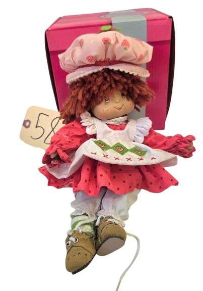 STRAWBERRY SHORTCAKE MARIE OSMOND PORCELAIN TINY TOT DOLL W/ ORIGINAL BOX image