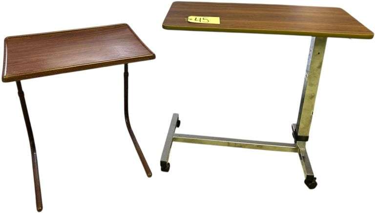 ROLLING ADJUSTABLE UTILITY CART, SMALL LIGHTWEIGHT DESK image