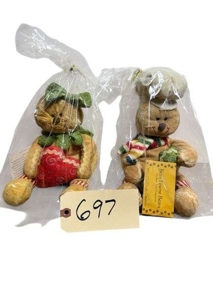 BEAN TOWNE BEARS, NO BURN ROOM FRESHENERS, SET OF 2 image