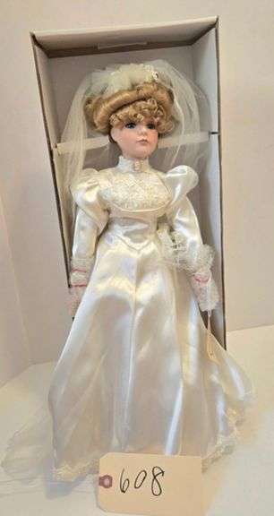 20" PORCELAIN BRIDE DOLL "CATHERINE" image