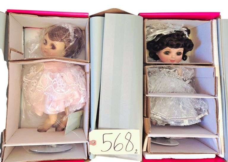 2 PORCELAIN MARIE OSMOND DOLLS APPROX. 12.5”: “ADORA BELLE - 100”, “ADORA BELLE POETRY IN MOTION” image