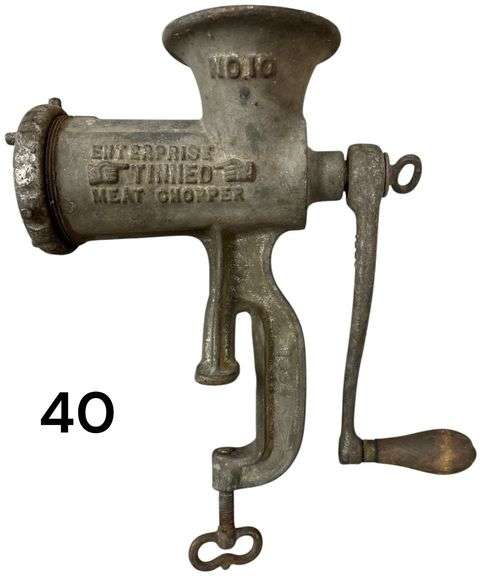 ENTERPRISE PHILADELPHIA USA TINNED MEAT CHOPPER NO. 10 - “1384” ON HANDLE image
